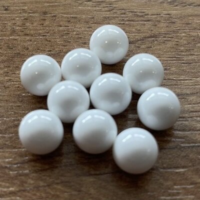 1/4 inch (6.35mm) Diameter AL203 Ceramic Balls - Pack of 10