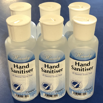 Hand Sanitiser 75ml bottle - Pack of 6 Hand Sanitiser 75ml bottle - Pack of 6