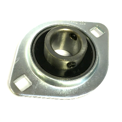 SBPFL204 Oval 2 Bolt Pressed Steel Bearing Housing with 20mm insert