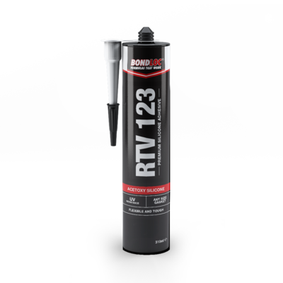 Bondloc RTV123 Black Silicone 310ml