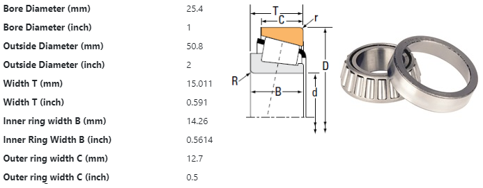 07100S/07210X TIMKEN Bearing