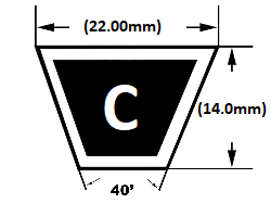 C section v belt